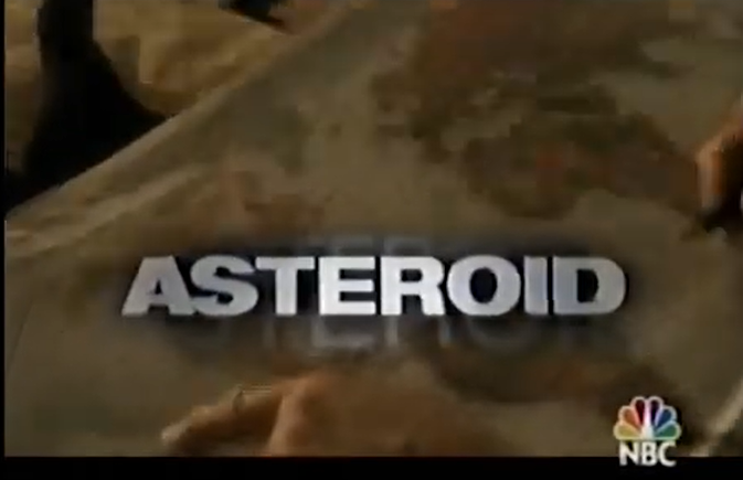NBC promises and ASTEROID in big text in a promo for the next episode of The West Wing