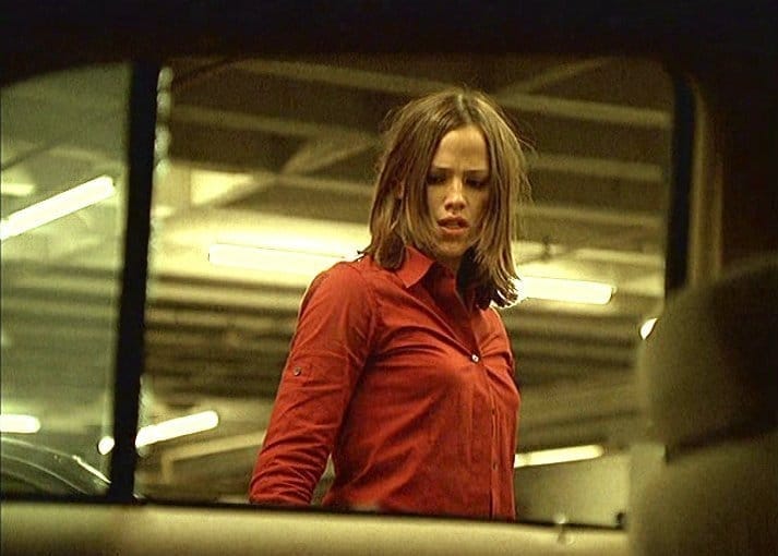 View of Sydney through a car window in a garage